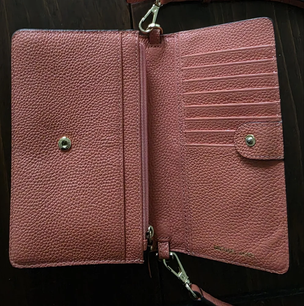 MICHAEL KORS Pebbled Leather Convertible Crossbody - Coral - Picture 6 of 12